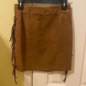 Suede Skirt